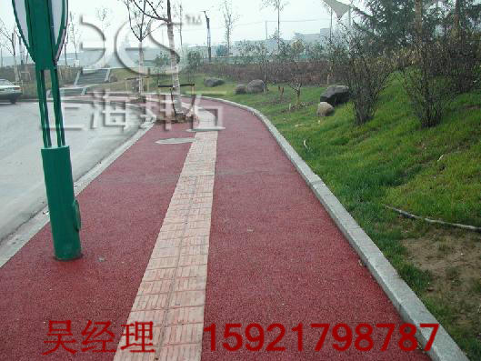 市政人行道-紅色透水混凝土 市政人行道-紅色透水混凝土