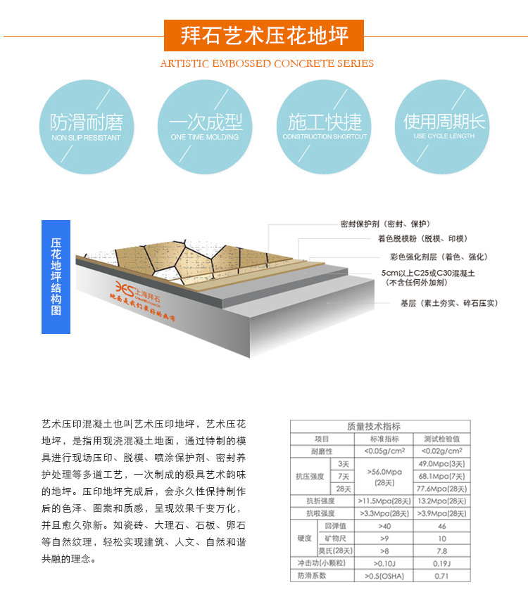 壓花地坪價格 壓花地坪價格