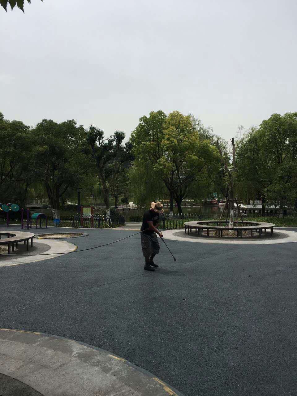 寶山區淞南公園透水路面工程