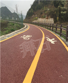 貴州普定縣彩色透水混凝土項目