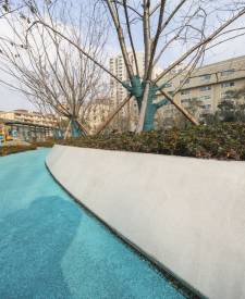上海樂山綠地水磨石地坪項目